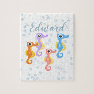 Cute Little Seahorses Jigsaw Puzzle