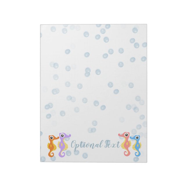 Cute Little Seahorses  Notepad (Rotated)