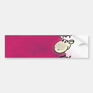 cute little sheep bumper sticker
