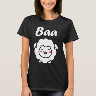 Cute Little Sheep quote simple animals Baa Sheep 3 T-Shirt