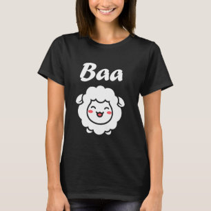 Cute Little Sheep quote simple animals Baa Sheep T-Shirt