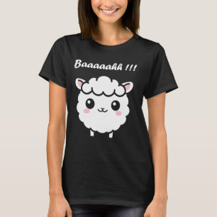 Cute Little Sheep quote simple animals Baaaaahh Sh T-Shirt