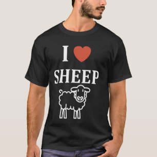 Cute Little Sheep quote simple animals i love Shee T-Shirt