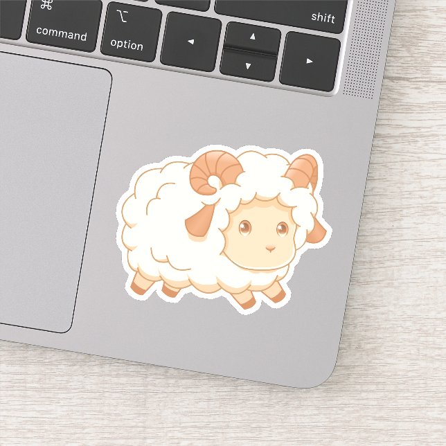 Cute Little Sheep Ram (Detail)