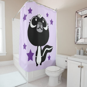 Cute Little Skunk Shower Curtain