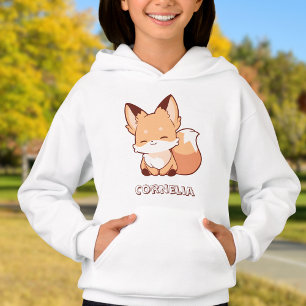 Cute Little Smiling Fox Personalised Name 