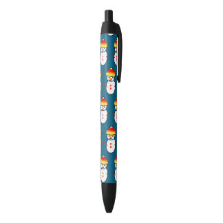Cute little snowman Gift Ideas Black Ink Pen