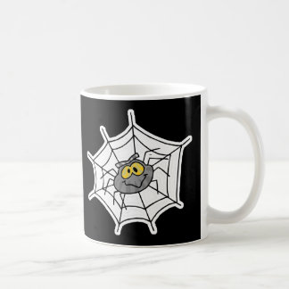 cute little spider in web coffee mug