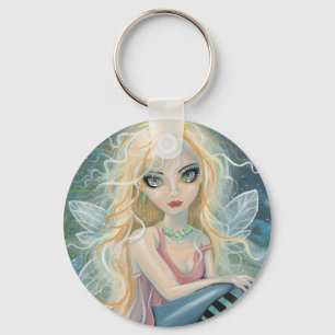 Cute Little Starlight Fairy Fantasy Art Key Ring