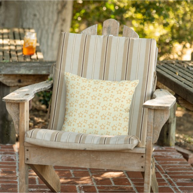 Cute Little Stars Pattern Throw Pillow (Chair)