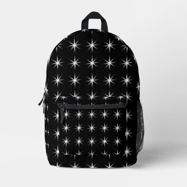 cute little stars printed backpack (Front)