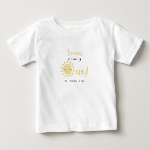 Cute Little Sunshine 1st Birthday Baby T-Shirt