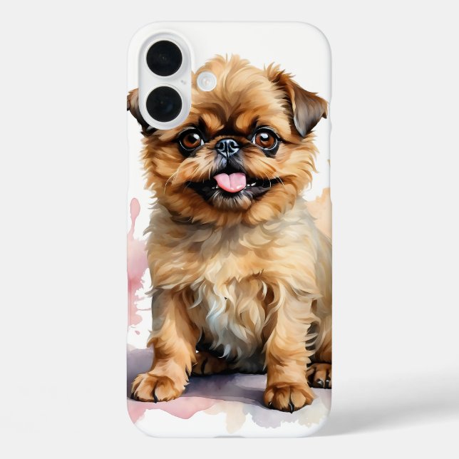 CUTE LITTLE TAN BRUSSELS GRIFFON DOG Case-Mate iPhone CASE (Back)