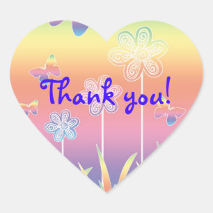 Cute Little Thank You Stickers