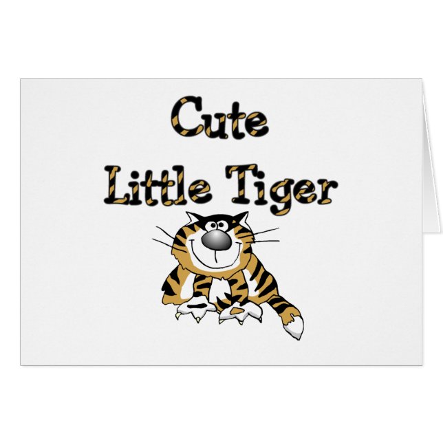 Cute Little Tiger Tshirts and Gifts (Front Horizontal)