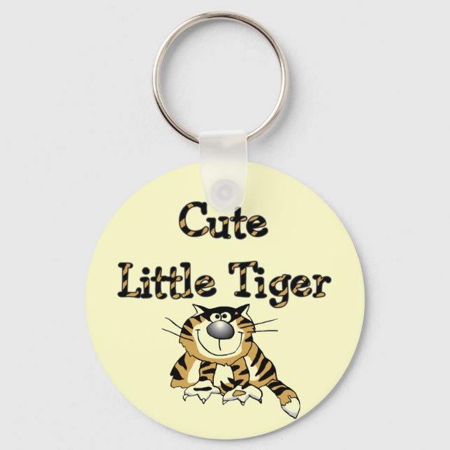 Cute Little Tiger Tshirts and Gifts Key Ring (Front)