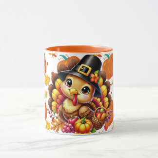 cute little turkry 3 mug