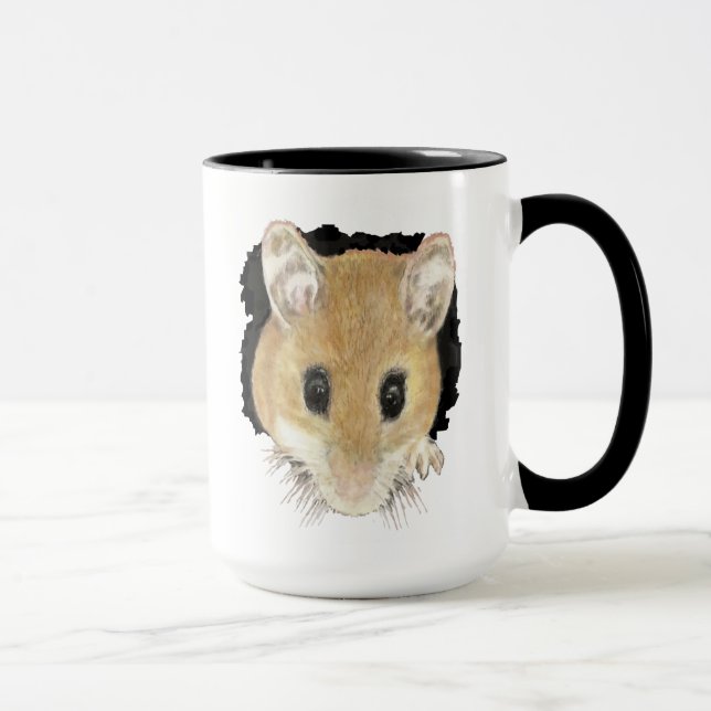Cute Little Watercolor Pet Pocket Mouse Animal Art Mug (Right)