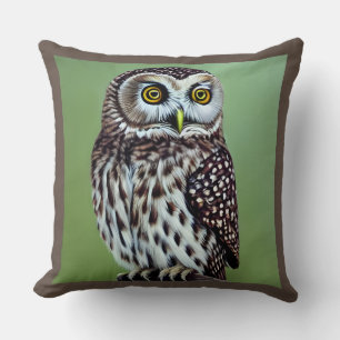 Cute Little Wilderness Woodland Owl Cushion