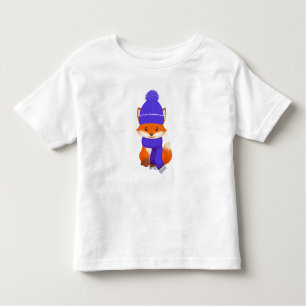 Cute Little Winter Fox  Toddler T-Shirt