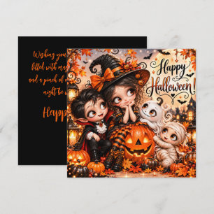 Cute Little Witch & Vampire Boy Spooktacular
