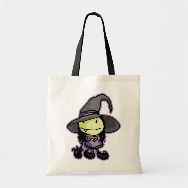Cute Little Witchy Tote Bag (Front)
