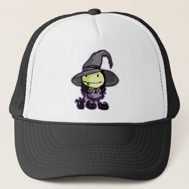 Cute Little Witchy Trucker Hat (Front)