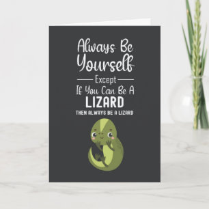 Cute Lizard Cards Funny Humourous Animal Reptile