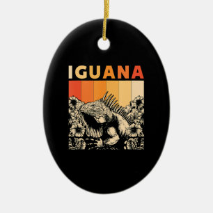 Cute Lizard Iguana Reptil Gift Iguana Ceramic Ornament