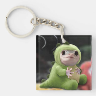 Cute Lizard Plushie Key Ring
