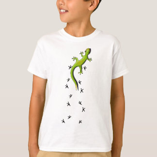 Cute Lizard Reptile With Tracks Climbing Gecko T-Shirt