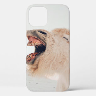 CUTE LLAMA ALPACA LAUGHING iPhone 12 CASE