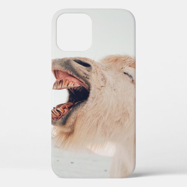 CUTE LLAMA ALPACA LAUGHING Case-Mate iPhone CASE (Back)
