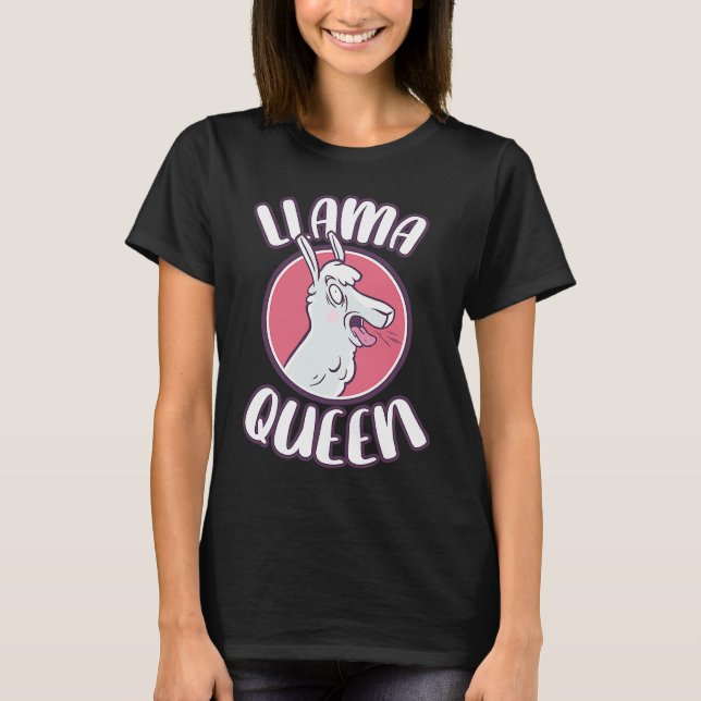 Cute Llama and Alpaca  Llama Zoo Lamafan Lamas T-Shirt (Front)