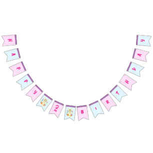 Cute Llama Animal Birthday Party Colourful Mexican Bunting