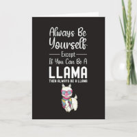 Cute Llama Cards Funny Humour Alpaca Animal