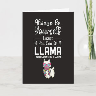 Cute Llama Cards Funny Humour Alpaca Animal