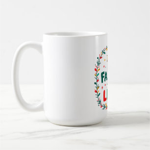 Cute Llama Christmas Design – "FÁ LA LAMA" Holiday Coffee Mug
