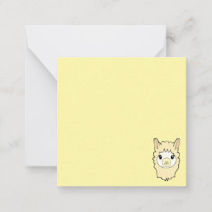 Cute Llama Drawing Card