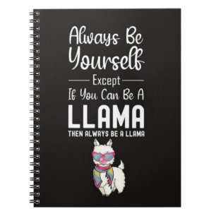 Cute Llama Gifts Wildlife Funny Animal Alpaca Notebook