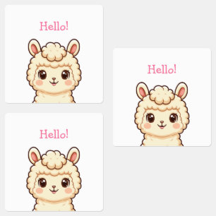 Cute llama illustration design