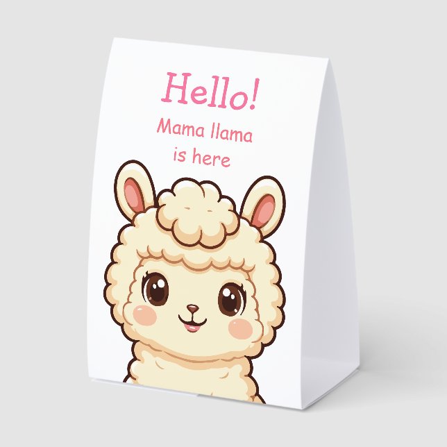Cute llama illustration design (Front)