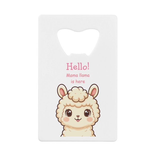 Cute llama illustration design (Front)
