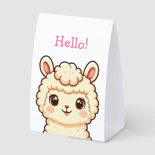 Cute llama illustration design