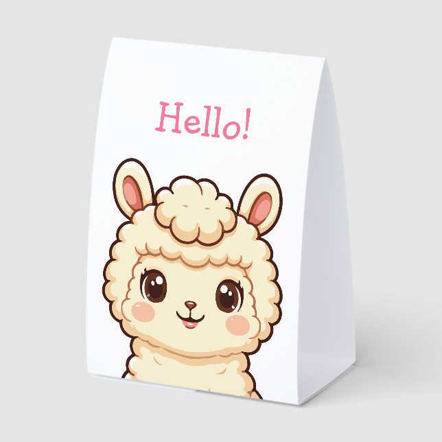 Cute llama illustration design (Front)