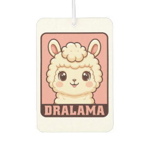 Cute llama illustration design car air freshener