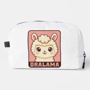 Cute llama illustration design dopp kit