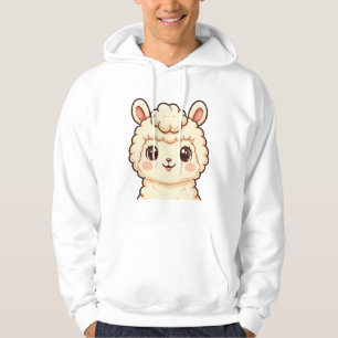 Cute llama illustration Hoodie design