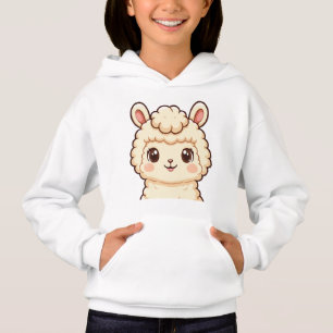 Cute llama illustration t-shirt design