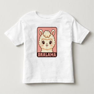 Cute llama illustration t-shirt design
